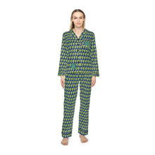 Load image into Gallery viewer, Women&#39;s Satin Pajamas (Philodendron White Knight)
