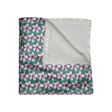 Load image into Gallery viewer, Crushed Velvet Blanket -LDS Green (Petunia)
