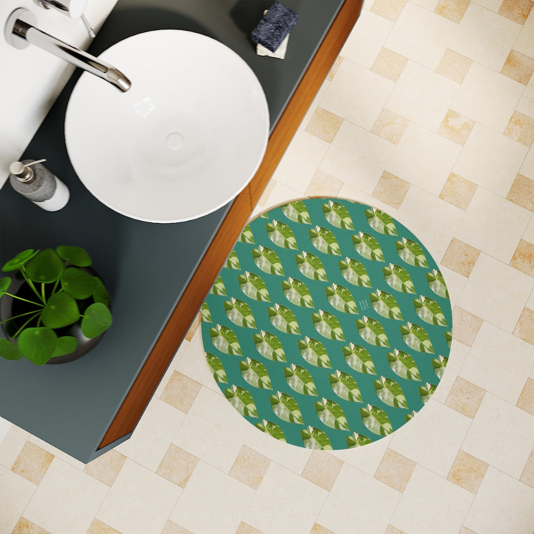 Bath Mat -LDS Green (Philodendron White Knight)